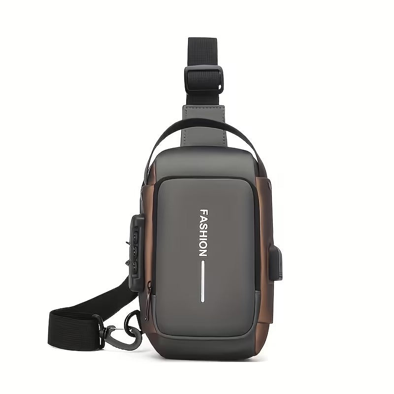 Anti-Theft Motorcycle Backpack with Lock | Convertible Crossbody Travel Bag