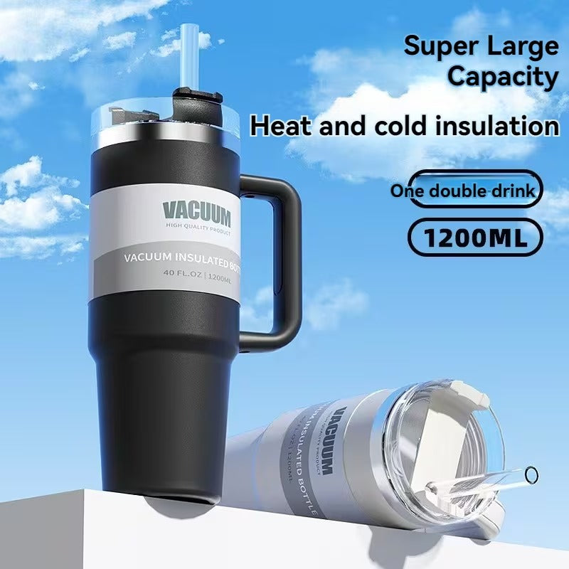 40oz Double-Walled Stainless Steel Tumbler | Black