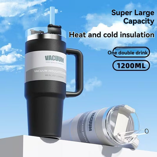40oz Double-Walled Stainless Steel Tumbler | Black