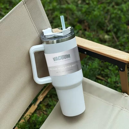 40oz Double-Walled Stainless Steel Tumbler | White