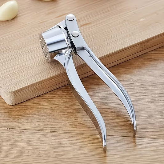 1 Pc Durable Multifunctional Metal Garlic Press Garlic Crusher & Mincer